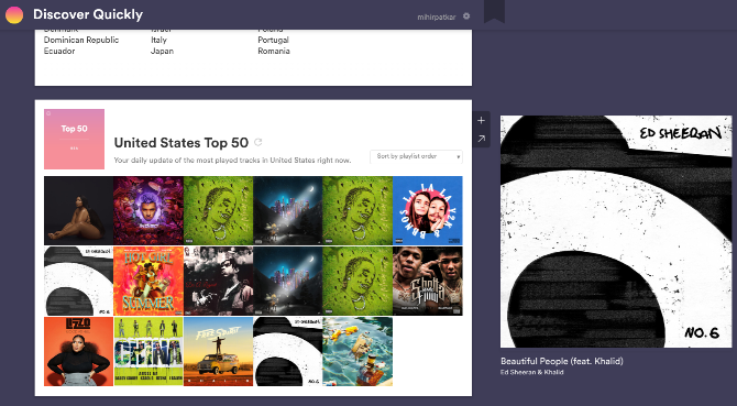 Discover Quickly to zgrabna aplikacja internetowa deweloperów Spotify do znajdowania nowej muzyki na podstawie tego, co lubisz