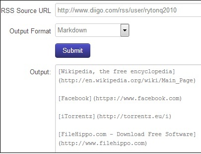 LinkFester: łatwo pobierz kod HTML, aby publikować listy linków na swoim blogu Markdown