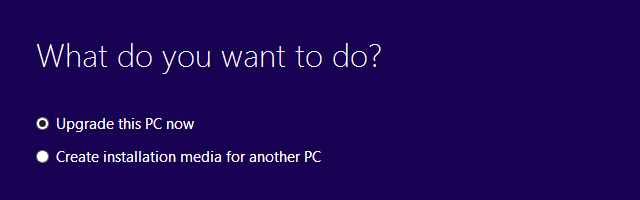 Uaktualnienie systemu Windows 10 do tego komputera