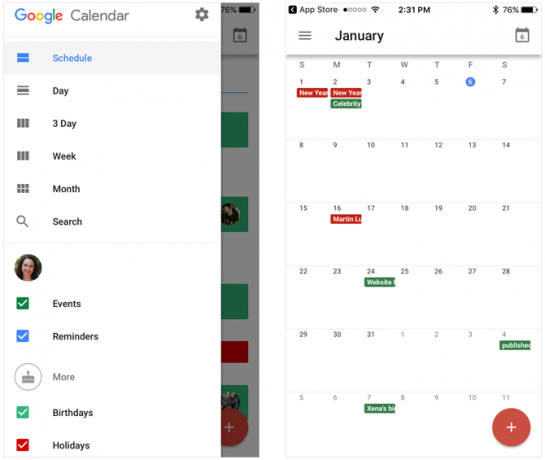 iPhone google calendar mobile 1