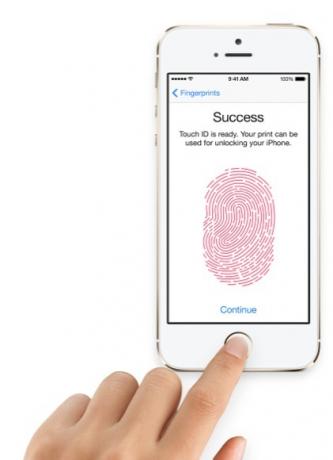 Apple wypuszcza iPhone'a 5s z Touch ID, szybszym procesorem i nowymi funkcjami aparatu Touchid Hero