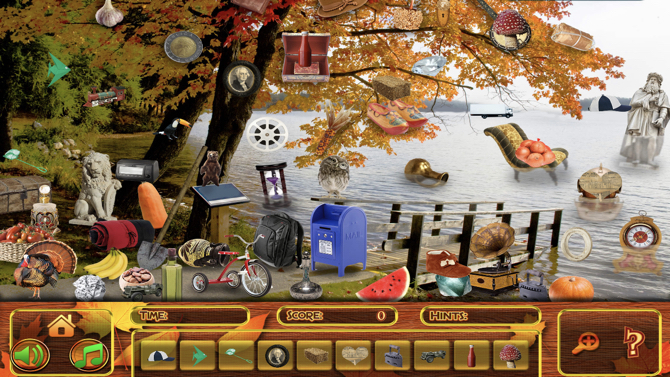 Hidden Objects Thanksgiving Puzzle iPhone