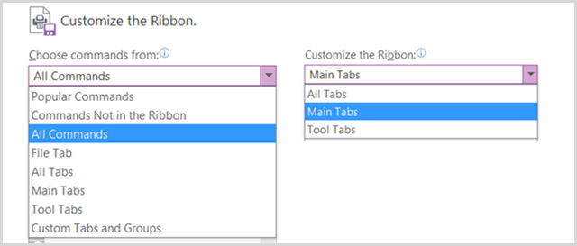 Office2016RibbonDropdowns