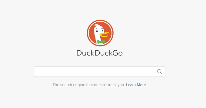 Kompletny przewodnik do poprawy bezpieczeństwa w Internecie i ochrony prywatności Screenshot DuckDuckGo