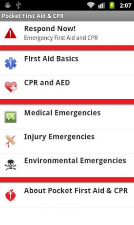 3 Świetne aplikacje pierwszej pomocy dla Androida na nagłe wypadki Pocket First Aid CPR