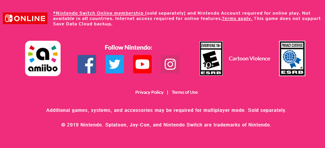 Nintendo Switch online sprzedawany osobno Oświadczenie