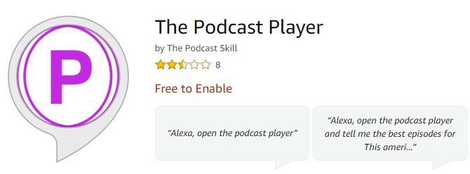 Podcast Player dla amazon echa podcastów