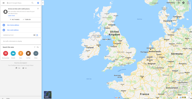 Zrzut ekranu Map Google