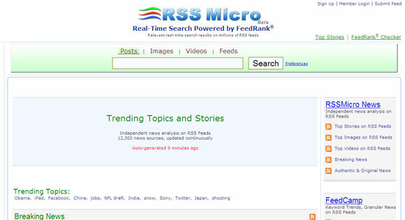 wyszukiwarka kanałów RSS
