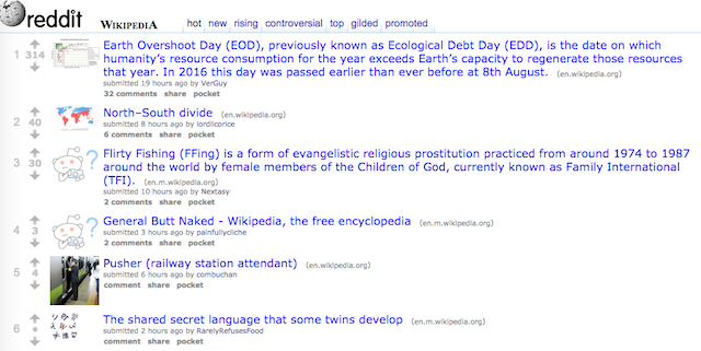 Wikipedia Reddit