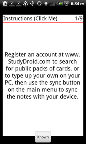 karty flash dla Androida