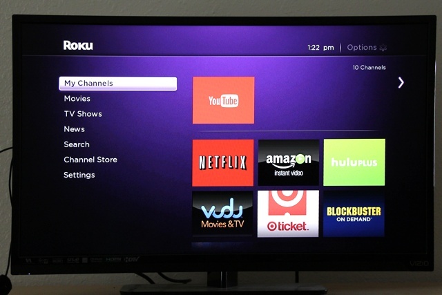 Roku Streaming Stick aplikacje interfejsu przeglądu