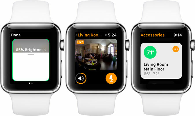 Apple Watch aplikacji domowej