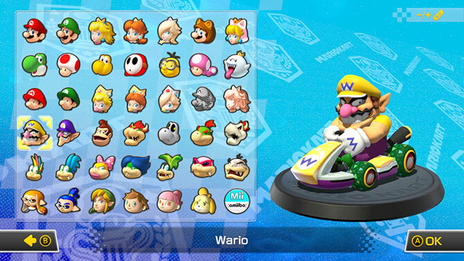 Mario Kart 8 luksusowych postaci