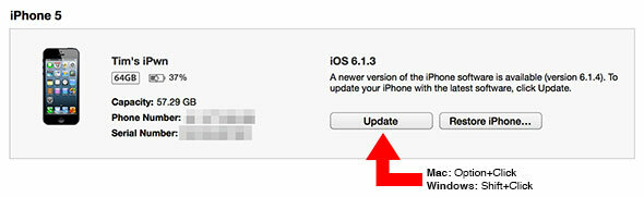 Jak uzyskać dostęp do wersji iOS 7 Beta (i przywrócić wersję iOS 6) ipsw install