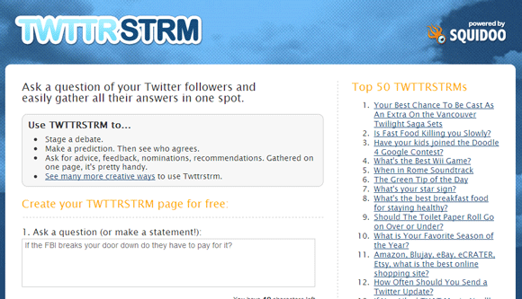 6 Twitter Web Apps, aby zadawać pytania od twitterowego tłumu na Twitterze