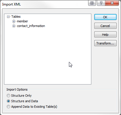 Dostęp do 2013 opcji importu XML