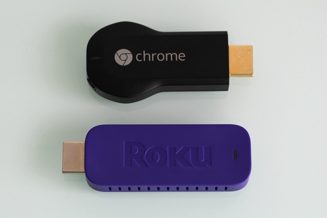 roku streaming stick review porównanie rozmiarów chromecast