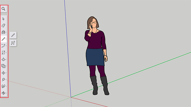 Pasek narzędzi SketchUp