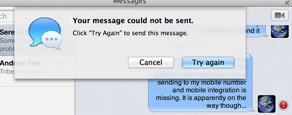 Pa Pa iChat: Pierwsze kroki z nową aplikacją OS X Messages Komunikat [Mountain Lion] nie powiódł się
