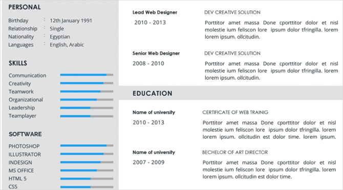 życiorys freepik szablon CV