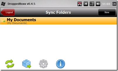 DroppedBoxx - nieoficjalny klient Dropbox dla Windows Mobile db8