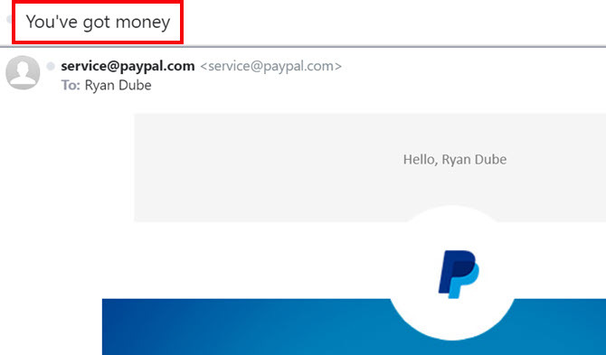 powiadomienie e-mailem PayPal