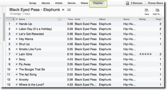 Listy odtwarzania iTunes