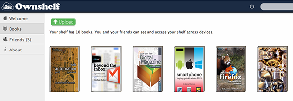 Łatwe udostępnianie darmowych książek znajomym za pomocą funkcji przesyłania na półkę Ownshelf