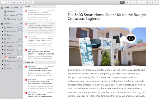 Czytniki RSS Mac ReadKit