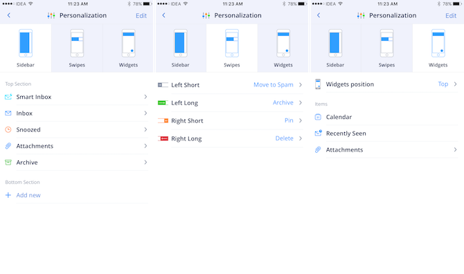 Aplikacja Spark na iPhone'a 4