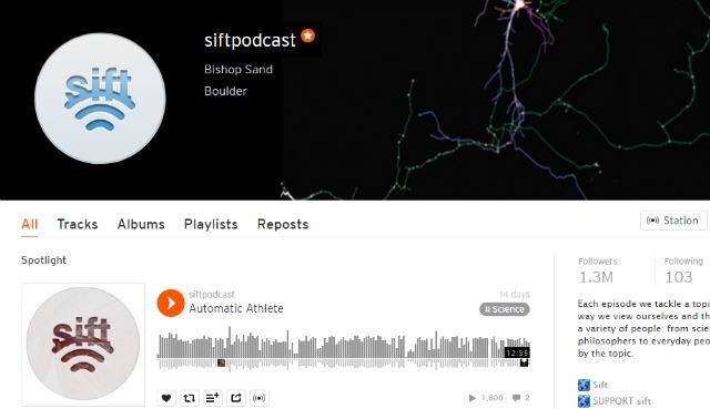 Sift Podcast na SoundCloud