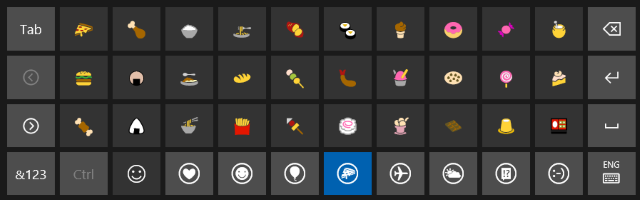 klawiatura emoji systemu Windows 10