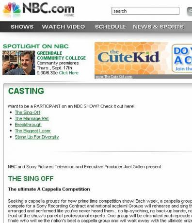 reality casting tv