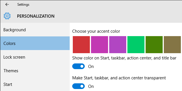 Personalizacja kolorów systemu Windows 10