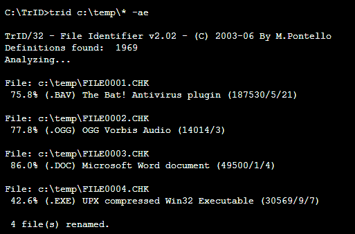 Zidentyfikuj nieznane pliki za pomocą TrID [Windows/Linux] trid