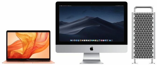 Komputery MacBook, iMac i Mac Pro
