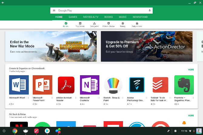 Google Play na Chromebooku