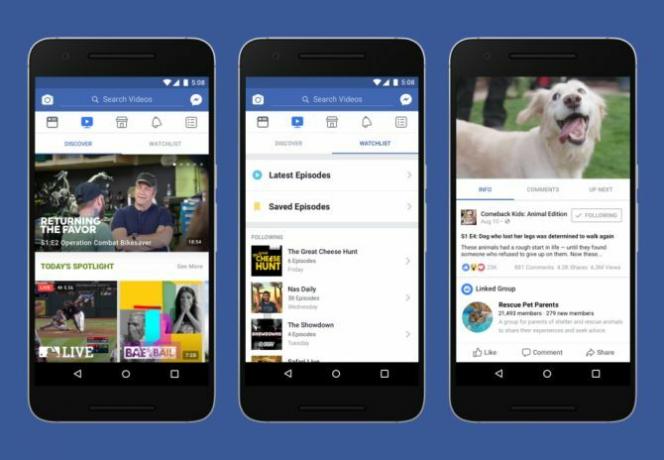 Nowa karta Facebook Watch wprowadza oryginalne programowanie do amerykańskich telefonów komórkowych do oglądania na Facebooku