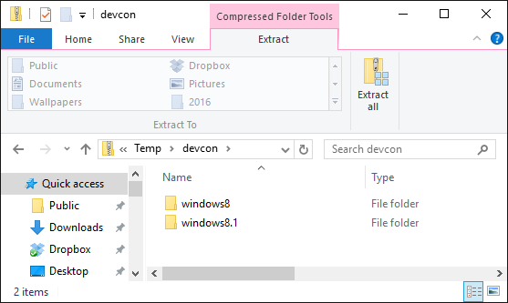 folder devcon