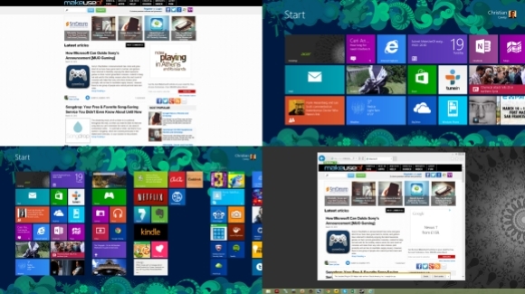 ekran startowy systemu Windows 8