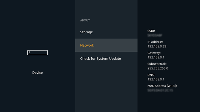 amazon fire ip address