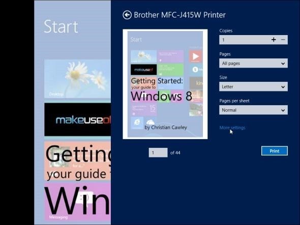 porady dotyczące drukowania w systemie Windows 8