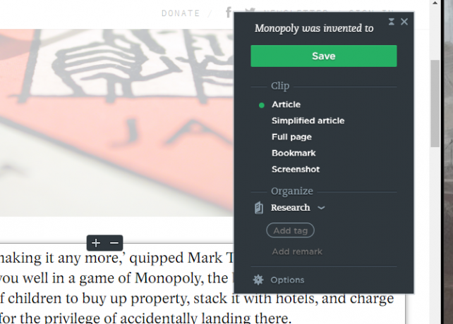 Jak korzystać z Evernote: The Unofficial Manual Evernote Clipper