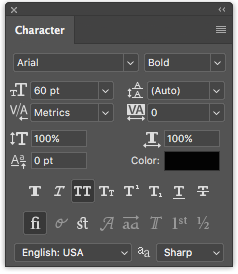 Jak dodawać i edytować tekst w panelu znaków Adobe Photoshop Photoshop