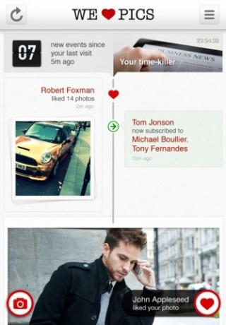 WeHeartPics: Otrzymuj najważniejsze aktualizacje dotyczące swoich znajomych ze zdjęciami Zdjęcia
