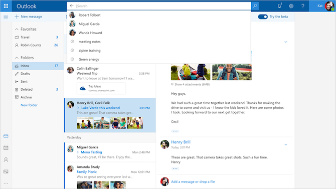 Jak odblokować nową wersję beta Outlook.com Outlook Beta