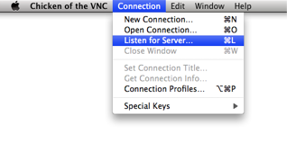 Jak skonfigurować Easy Remote Support na Macu VNC Chicken Listen