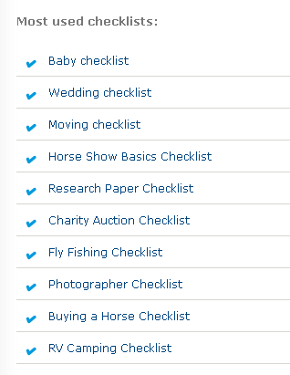 Checklist.com: Darmowa lista kontrolna bazy danych list kontrolnych2