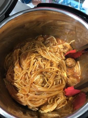natychmiastowe spaghetti pot